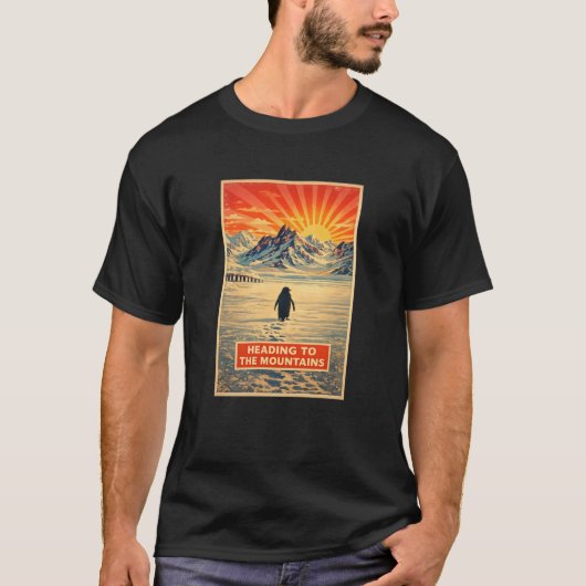 pinguïn berg t-shirt (Voorkant)