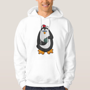Pinguïn bij bowlen met bowlingbal hoodie