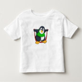 Pinguïn bij fitness met afneemtouw.PNG Kinder Shirts (Voorkant)