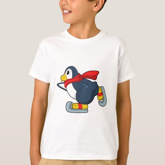 Pinguïn bij ijsschaatsen met ijsscheuren.PNG T-shirt (Voorkant)