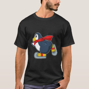 Pinguïn bij ijsschaatsen met ijsscheuren.PNG T-shirt