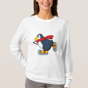 Pinguïn bij ijsschaatsen met ijsscheuren.PNG T-shirt