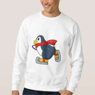 Pinguïn bij ijsschaatsen met ijsscheuren.PNG Trui