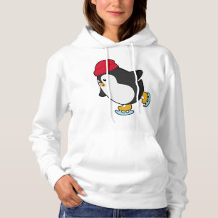 Pinguïn bij ijsschaatsen met Pet Hoodie