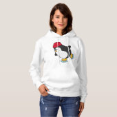 Pinguïn bij ijsschaatsen met Pet Hoodie (Voorkant volledig)