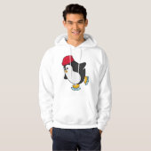 Pinguïn bij ijsschaatsen met Pet Hoodie (Voorkant volledig)