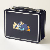 Pinguïn bij slapen met piloot (Achterkant)