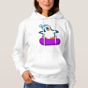 Pinguïn bij Snowboarding met Snowboard Hoodie