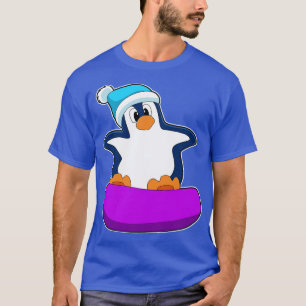 Pinguïn bij Snowboarding met Snowboard T-shirt