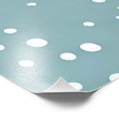 Pinguïn Blauwe Stippen Foto Vergroting Afdruk (Hoek)