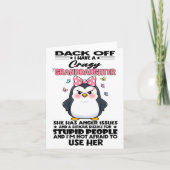 Pinguïn Blijf Af Ik Heb Een Gekke Kleindochter Zij Kaart (Voorkant)