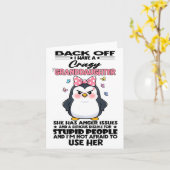 Pinguïn Blijf Af Ik Heb Een Gekke Kleindochter Zij Kaart (Gele Bloem)