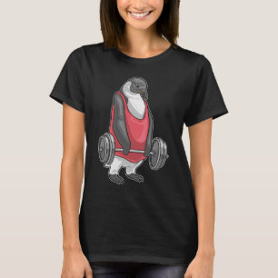 Pinguïn Bodybuilder Halter Krachttraining T-shirt
