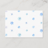 Pinguïn boeken voor Baby, sneeuwvlokken brengen ee Informatiekaartje (Achterkant)