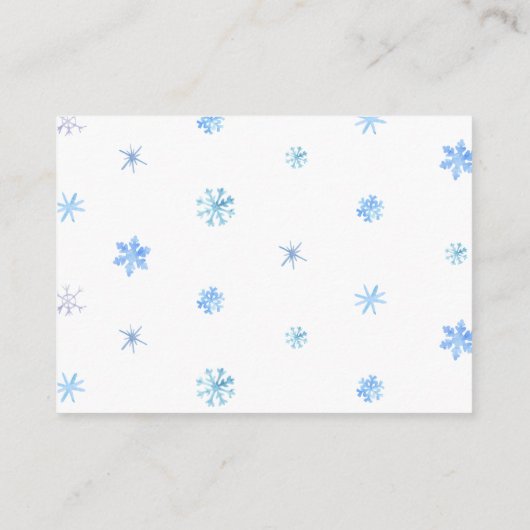 Pinguïn boeken voor Baby, sneeuwvlokken brengen ee Informatiekaartje (Achterkant)