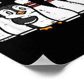 Pinguïn Bowling Ns Oh Nee Grappige Bowler Speler M Poster (Hoek)