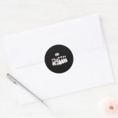 Pinguïn Bowling Ns Oh Nee Grappige Bowler Speler M Ronde Sticker (Envelop)