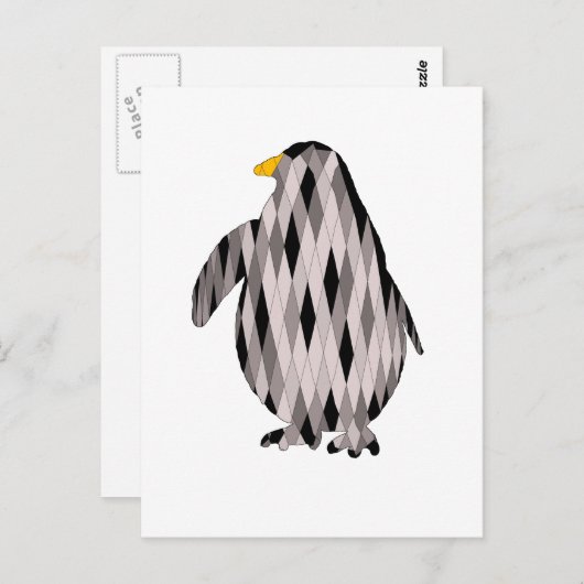 pinguïn briefkaart (Voorkant / Achterkant)