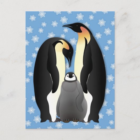 pinguïn briefkaart (Voorkant)