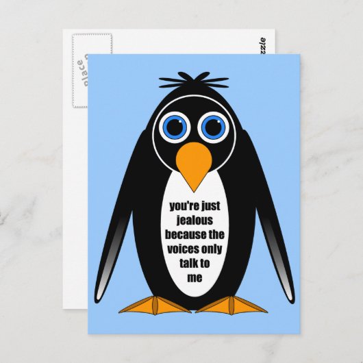 pinguïn briefkaart (Voorkant / Achterkant)