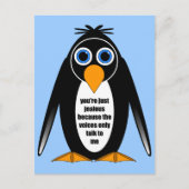 pinguïn briefkaart (Voorkant)