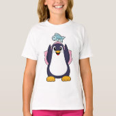 Pinguïn Bruids Sluier Trouwjurk T-shirt (Voorkant)