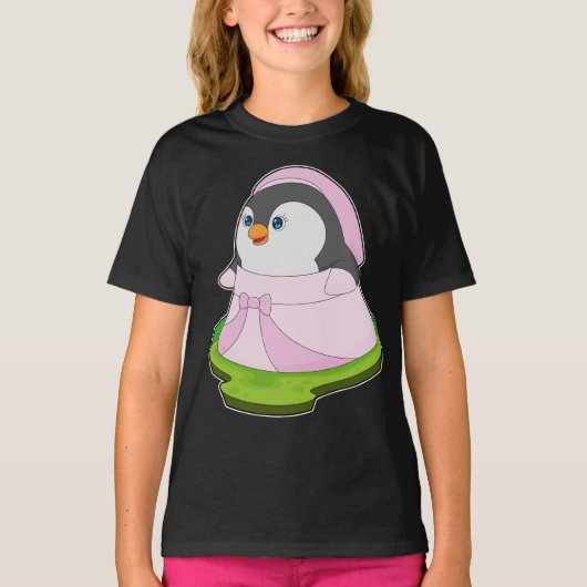Pinguïn Bruidsjurk Trouwen T-shirt (Voorkant)