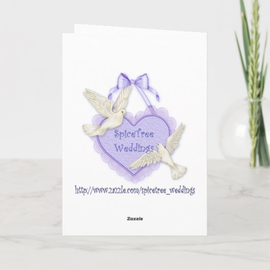 Pinguïn Bruiloft- Dank Je Kaart (Achterkant)