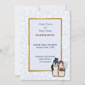 Pinguïn bruiloft - Save the Date (Voorkant)