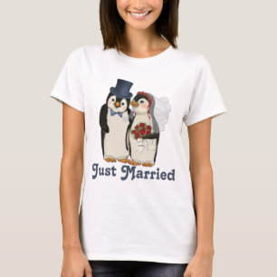 Pinguïn bruiloft t-shirt