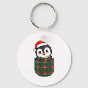 Pinguïn Buffalo Streep Groen Rood Wit Zak Chris Sleutelhanger