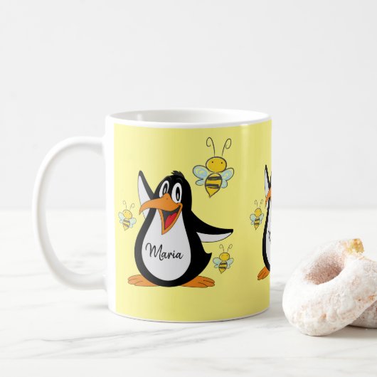 Pinguïn Bumblebee Mok (Met donut)