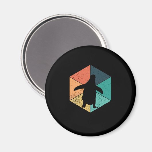 Pinguïn bunt magneet (Voorkant / Achterkant)