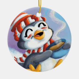 Pinguïn cacao Ornmament Keramisch Ornament