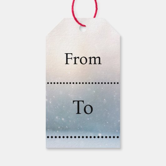 Pinguïn cadeaulabel (Achterkant)