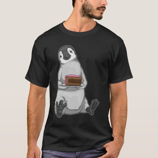 Pinguïn Cake T-shirt (Voorkant)