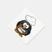 Pinguïn-Cartoon 001 Servetten (Hoek)
