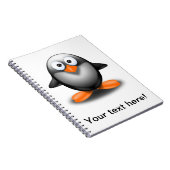 pinguïn cartoon notitieboek (Rechterzijde)
