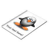pinguïn cartoon notitieboek (Linkerzijde)