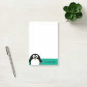 pinguïn cartoon smaragd en zwart post-it® notes (Kantoor)
