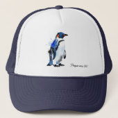 Pinguïn casual hoed trucker pet (Voorkant)