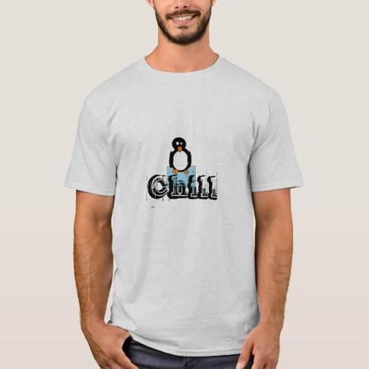 pinguïn, Chill T-shirt (Voorkant)