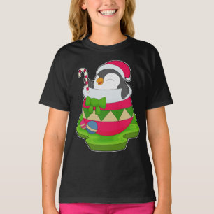 Pinguïn Christmas Candy Cane T-shirt