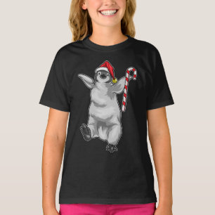 Pinguïn Christmas Candy Cane T-shirt