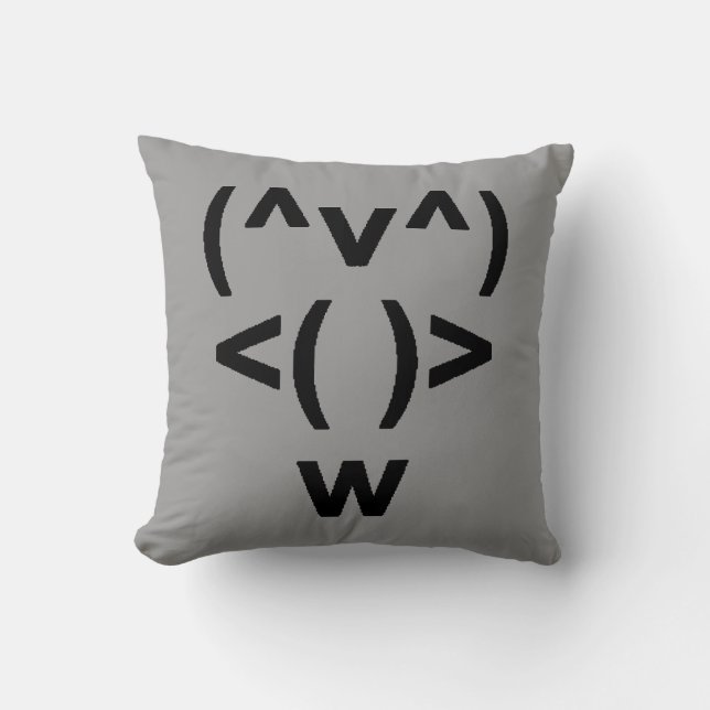 Pinguïn Computer Symbool Kussen (Voorkant)