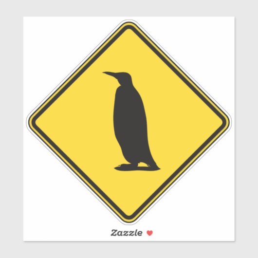 Pinguïn Crossing Sticker (Vel)