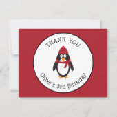 Pinguïn Dank Je Kaart (Voorkant)