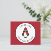 Pinguïn Dank Je Kaart (Staand voorkant)