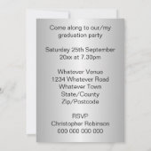 Pinguïn Design Graduation Party Kaart (Achterkant)