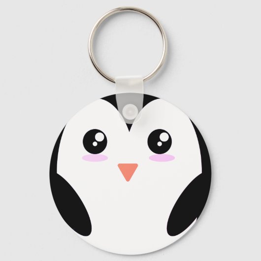 Pinguïn, Dier, Kawaii Sleutelhanger (Voorkant)